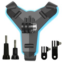 Gplus GP524 5 Parça Gopro Eken Sjcam Aksiyon Kamera Tutucu Jaw Mount Motor Kask Çene Tutma Aparatı