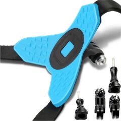 Gplus GP524 5 Parça Gopro Eken Sjcam Aksiyon Kamera Tutucu Jaw Mount Motor Kask Çene Tutma Aparatı