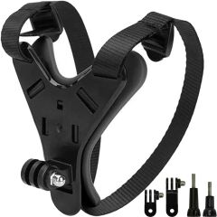 Gplus GP524 5 Parça Gopro Eken Sjcam Aksiyon Kamera Tutucu Jaw Mount Motor Kask Çene Tutma Aparatı