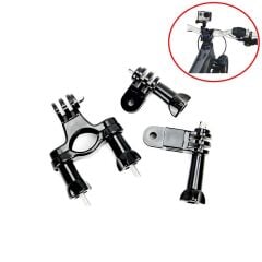 GP02 GoPro Aksiyon Kamera Üç Parçalı Motor Bisiklet Gidon Aparat