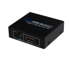 4Kx2K 2 Port HDMI 1 Giriş 2 Çıkış 4K Metal Endüstriyel Çoklayıcı