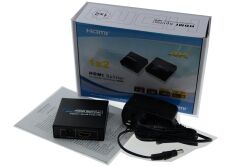 4K 2 Port HDMI 2160P Ultra HD Metal Kasa Splitter Çoklayıcı 4K102