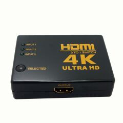 Gplus IFSWR-302 HDMI 3 Port Giriş 1 Port Çıkış Kumandalı Switch