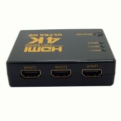 Gplus IFSWR-302 HDMI 3 Port Giriş 1 Port Çıkış Kumandalı Switch