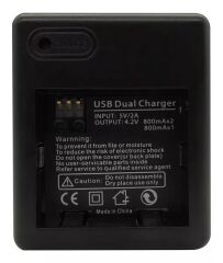 Xiaomi 2K AZ13 Pil Uyumlu Dual Batarya Çift USB Giriş Şarj Cihazı