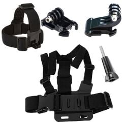 J-Hook Hızlı Çıkar Kafa Bandı ve Göğüs Kemeri 5li Aksesuar Seti