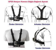 Sjcam Eken Göğüs Kemeri JHook Açılı Hızlı Çıkar 2li Aksesuar Seti