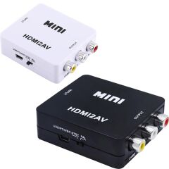 Gplus HDMI2AV HDMI to AV RCA Composit Görüntü Çevirici Mini Switch Siyah