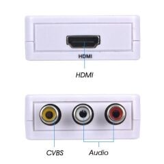 Gplus HDMI2AV HDMI to AV RCA Composit Görüntü Çevirici Mini Switch Siyah