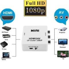 Gplus HDMI2AV HDMI to AV RCA Composit Görüntü Çevirici Mini Switch Siyah