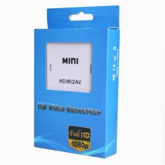 Gplus HDMI2AV HDMI to AV RCA Composit Görüntü Çevirici Mini Switch Siyah