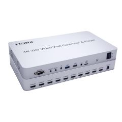Gplus 4KVW349P 3x3 Video Wall Controller Ekran Genişletici + USB Player