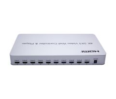Gplus 4KVW349P 3x3 Video Wall Controller Ekran Genişletici + USB Player