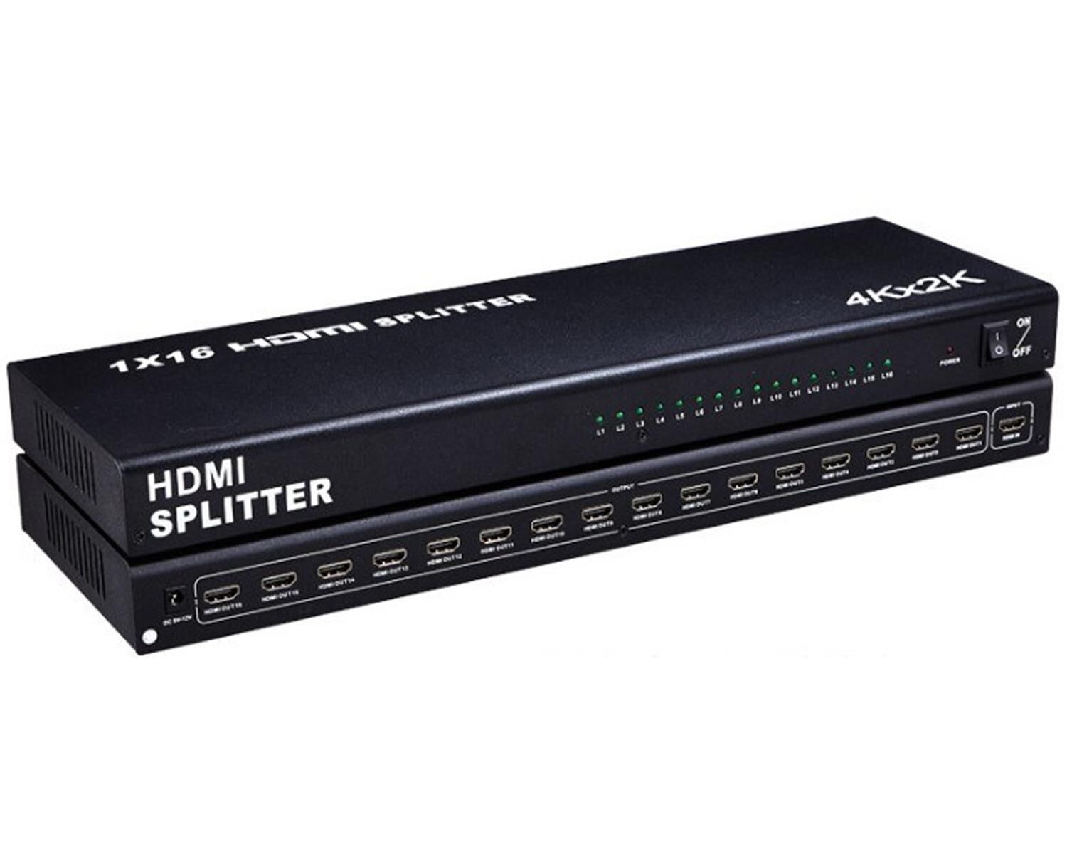 Gplus 4K116 16 Port HDMI Splitter 4K Ultra HD Görüntü Çoklayıcı
