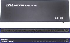 Gplus 4K116 16 Port HDMI Splitter 4K Ultra HD Görüntü Çoklayıcı