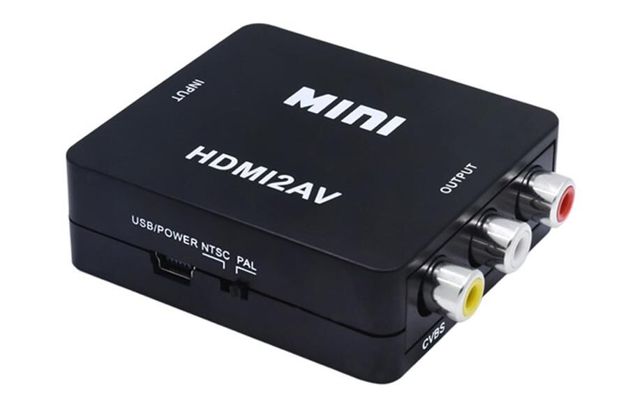Gplus HDMI2AV HDMI to AV RCA Composit Görüntü Çevirici Mini Switch Siyah