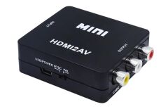 Gplus HDMI2AV HDMI to AV RCA Composit Görüntü Çevirici Mini Switch Siyah