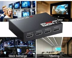 Gplus 4KHD104 HDMI Splitter 4 Port 4K Ultra HD Görüntü Çoklayıcı