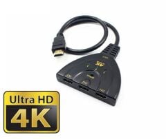 Gplus 4K303B 4K HDMI Switch 3 in1 50 cm Pigtail Kablolu Switch