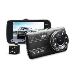 Novatek NT88D 4'' IPS Ekran 8 LED Işık Full HD Araçiçi Çift Kamera