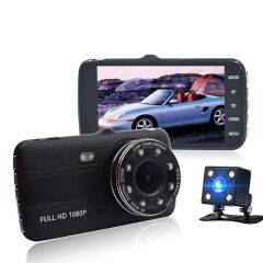 Novatek FullHD 4'' IPS Ekran Araç Kamerası NT88D+32GB Hafıza Kartı