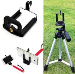 Gplus GP140 Tüm Aksiyon Kamera Tripod Monopodlarıyla Uyumlu Telefon Tutucu