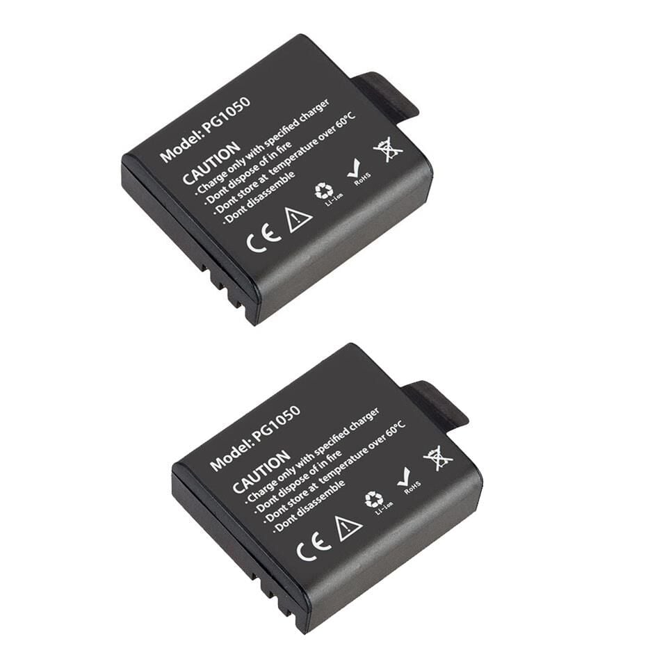 Eken H9R H8R H16R H6S H7S Uyumlu PG1050 2'li Çift Batarya Seti