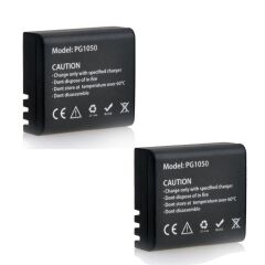 Eken H9R H8R H16R H6S H7S Uyumlu PG1050 2'li Çift Batarya Seti