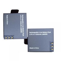 Eken H9R H8R H16R H6S H7S Uyumlu PG1050 2'li Çift Batarya Seti