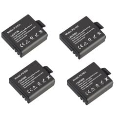 Eken H9R Aksiyon Kamera Uyumlu 4 Adet PG1050 Batarya Pil Seti