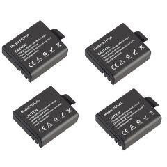 Eken H9R Aksiyon Kamera Uyumlu 4 Adet PG1050 Batarya Pil Seti