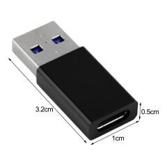 Gplus TC30 Type-C 3.1 to USB 3.0 Çevirici Dönüştürücü Mini OTG Siyah