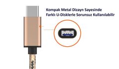 Gplus TC319 UTV007 Chip Android Video DVR Uyumlu Type-C OTG Kablo