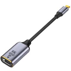 Gplus 8KCDP01 8K Ultra HD 60 Hz Type-C to DP Display Port Çevirici 8K 4320P HDR VRR QMS DP Çevirici