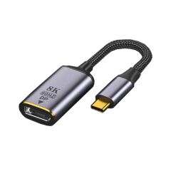 Gplus 8KCDP01 8K Ultra HD 60 Hz Type-C to DP Display Port Çevirici 8K 4320P HDR VRR QMS DP Çevirici