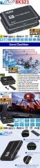 Gplus 8K321 3 Port 8K HDMI 2.1 8K 60Hz 4K 120Hz 1080P 240 Hz HDR 10 HDCP 2.3 EDID CEC Destekli Metal Switch
