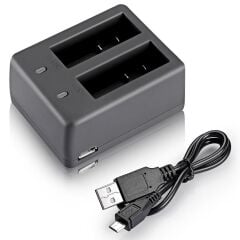 Orjinal Eken Sjcam Uyumlu 1050 maH Batarya ve Çift Pil Şarj Aleti