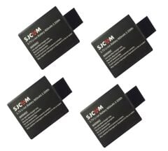 Sjcam SJ4000 SJ5000 M10 Aksiyon Kamera Bataryası 4 Adet Pil Seti