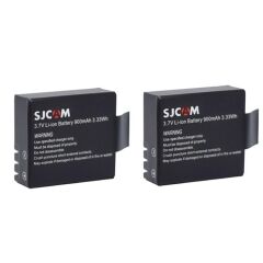 Orjinal SJCAM 4000 5000 M10 3.7v 900 mAh 2li Batarya Pil Seti