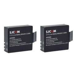 Orjinal SJCAM 4000 5000 M10 3.7v 900 mAh 2li Batarya Pil Seti