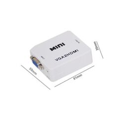 Gplus VGA2HDMI VGA to HDMI Full HD 1080P VGA Switch Çevirici Beyaz