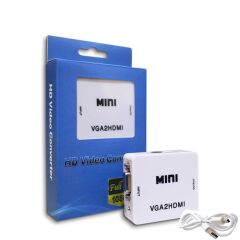 Gplus VGA2HDMI VGA to HDMI Full HD 1080P VGA Switch Çevirici Beyaz