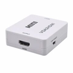 Gplus VGA2HDMI VGA to HDMI Full HD 1080P VGA Switch Çevirici Beyaz