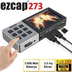 ezcap273 1080P 60Hz HDMI Video Recorder Portatif Video Kaydedici Capture Switch Hub
