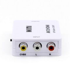 AV to HDMI Çevirici Full HD 1080p 720P TV Projeksiyon Mini Switch