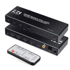 Gplus 4K421A 4 Port 4K HDMI 2.0 HDCP ARC Ses Ayrıştırıcılı Switch