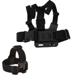 Gplus GP2X Göğüs Kemeri ve Kafa Bandı 2li Set Chest Head Strap