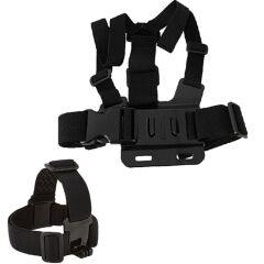 Gplus GP2X Göğüs Kemeri ve Kafa Bandı 2li Set Chest Head Strap
