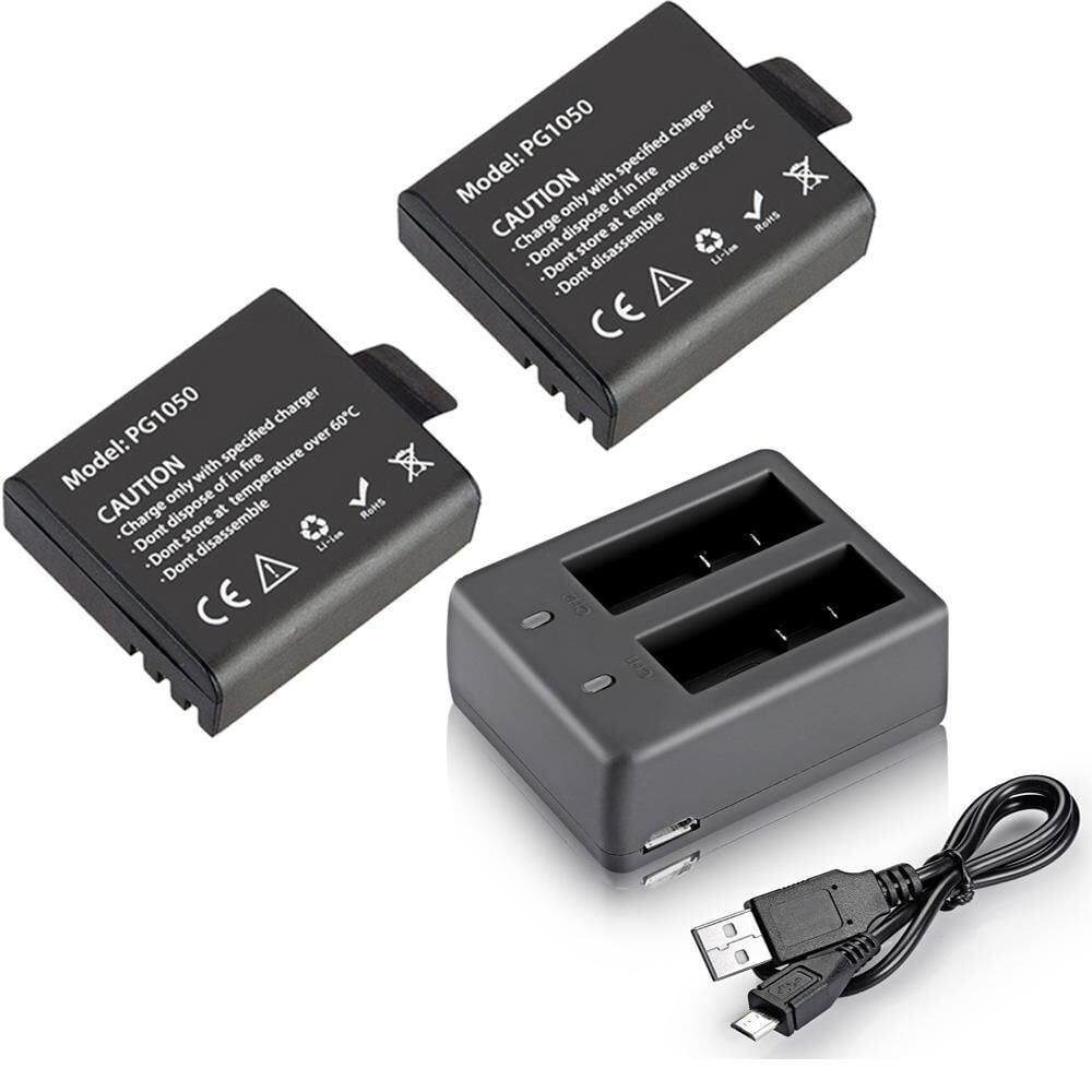 Eken 2 Adet PG1050 Batarya ve Çiftli Pil Şarj İstasyonu 3lü Set