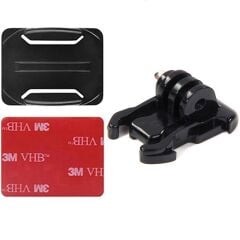 Gplus BS02KH 3 Parça Oval Zemin Kavisli Yüzey Hızlı Tak Aksiyon Kamera 3M Yapışkan Motor Kask Bağlantı Seti